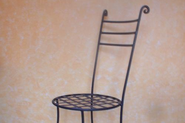 Chaise en fer forgé - modèle Clémence