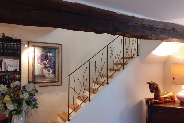 Rampe d’escalier soudé -Modèle ”Laurette”