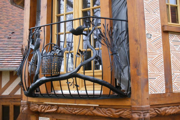 Balustrade en fer décorée - Modèle Thérèse