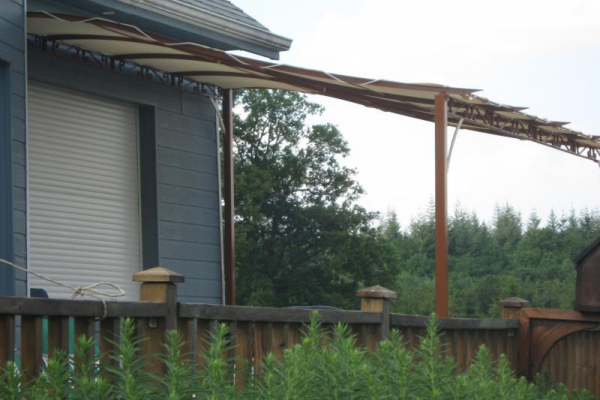 Pergola en fer forgé plates - modèle Blandine